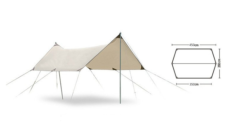 Lazyhiker Rectangle Canopy 5*3m - Image 4