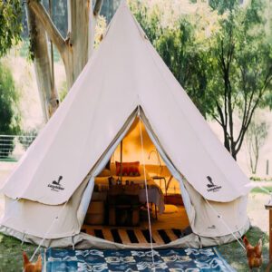 Outdoor glamping tent